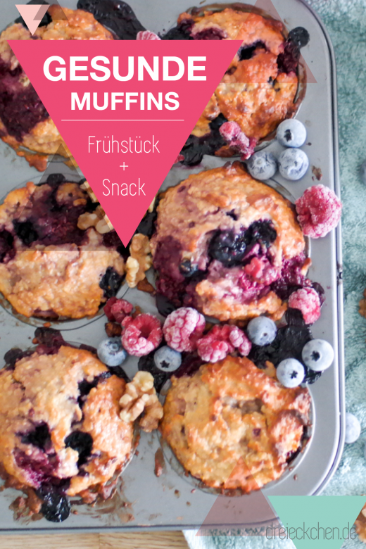 Gesunde Muffins für den Kindergarten und die Schule - lecker mit wenig